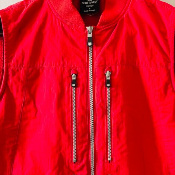 ScotteVest The 101 Travel Vest Multi Pocket Red Small - Picture 8 of 14